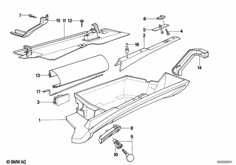 Instrument Carrier / Mounting Parts for 1992 BMW 740i #1