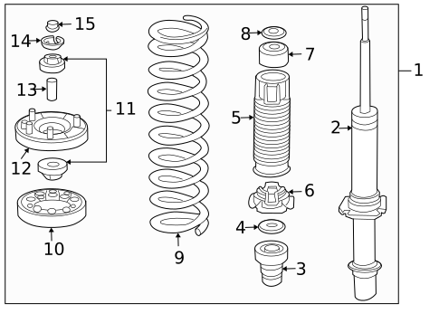 Struts & Components for 2005 Honda Accord #0