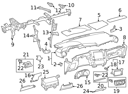 Instrument Panel for 2014 Scion tC #0