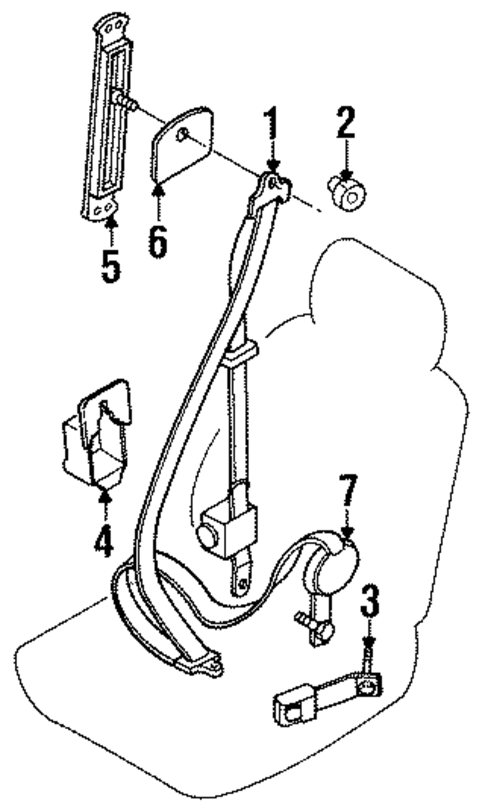 Seat Belt for 1995 INFINITI Q45 #0