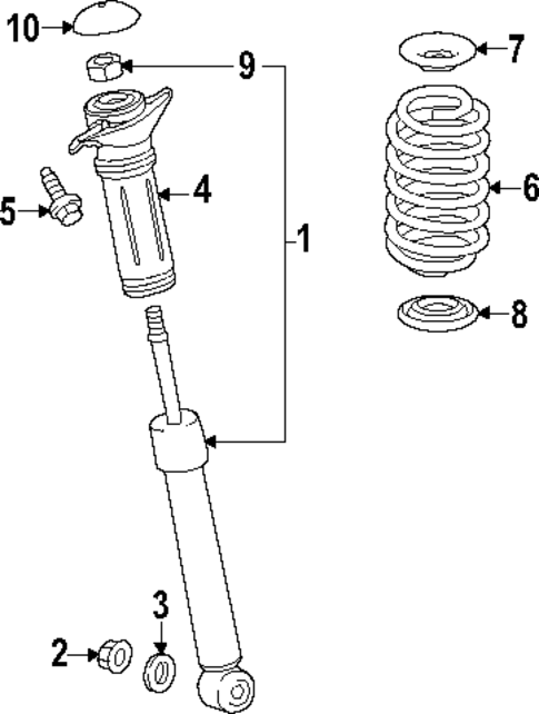 Shocks & Components for 2025 Toyota Prius #1