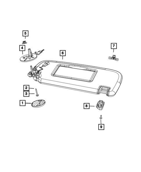 Headliners - Visors - Assist Straps for 2025 Dodge Durango #0