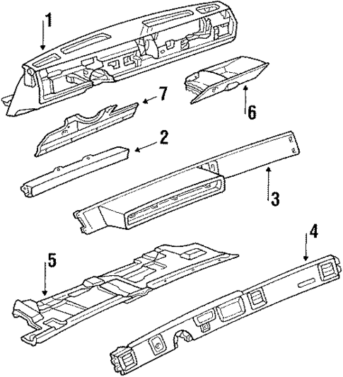 Instrument Panel for 1985 Chevrolet Celebrity #0
