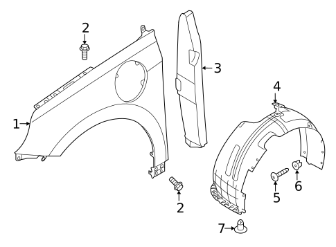 Fender & Components for 2020 Hyundai Ioniq #0