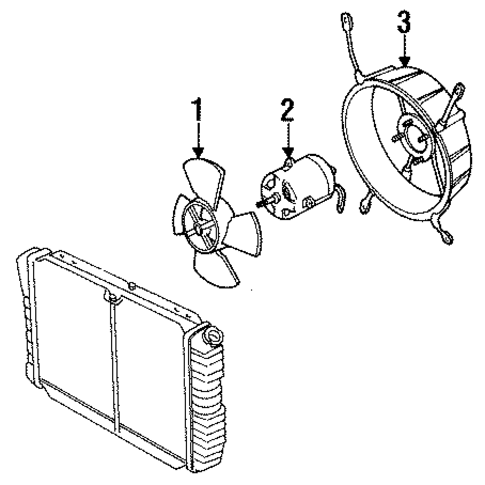Cooling Fan for 1989 Ford Mustang #0