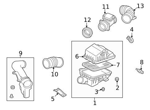 Air Intake for 1999 Mazda 626 #0