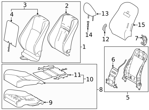 Passenger Seat Components for 2024 Lexus IS300 #0