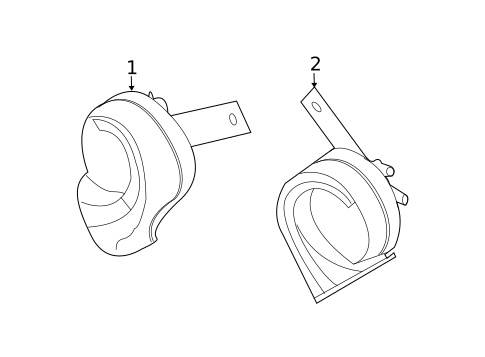 Horn for 2017 Nissan Pathfinder #0