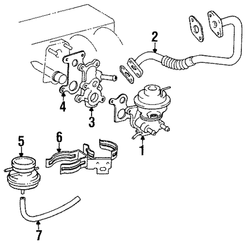 Emission Components for 1990 Lexus LS400 #0