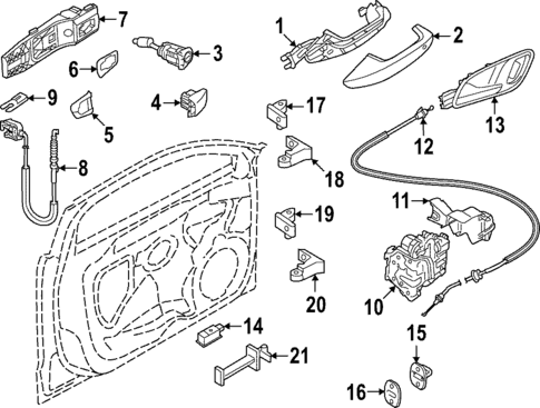 Front Door for 2022 Audi Q4 e-tron Sportback #1