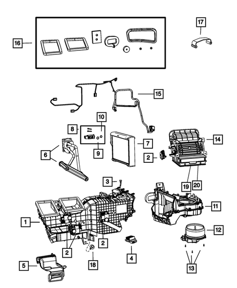 Air Conditioner and Heater Units for 2018 Ram 3500 #4