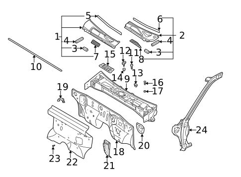 Cowl for 2003 Nissan Frontier #0