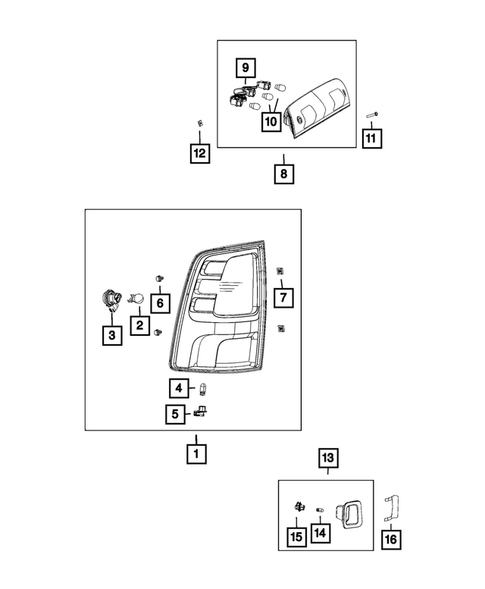 Lamps-Interior and Exterior for 2014 Ram 1500 #2