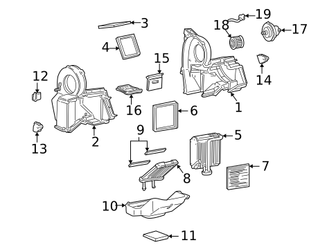 Switches, Solenoids & Actuators for 2017 GMC Savana 2500 #1