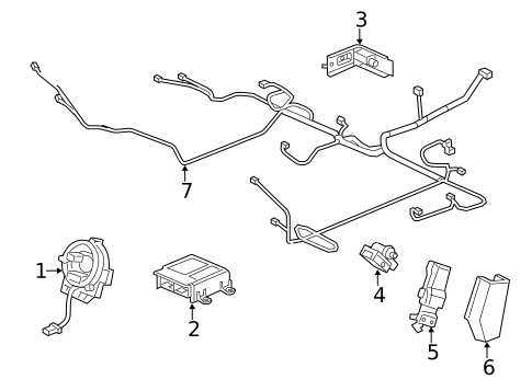 Air Bag Components for 2013 Acura RDX #0
