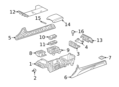 Console for 2013 Jaguar XFR-S #0