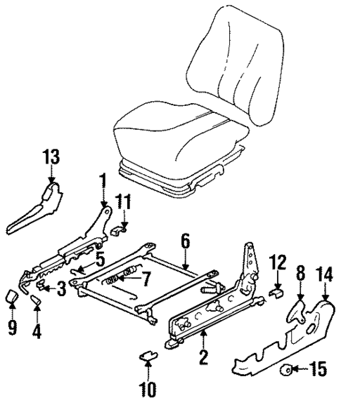 Tracks & Components for 2000 Hyundai Elantra #0