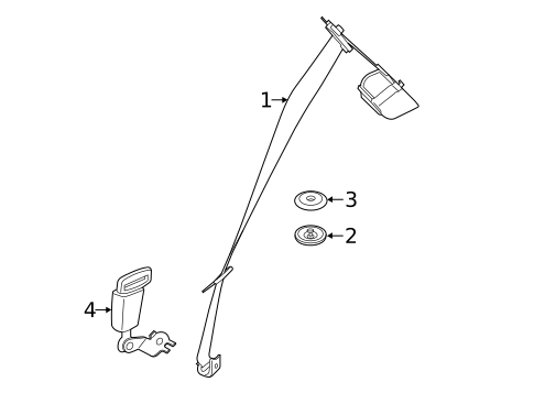Rear Seat Belts for 2015 Mini Cooper #1