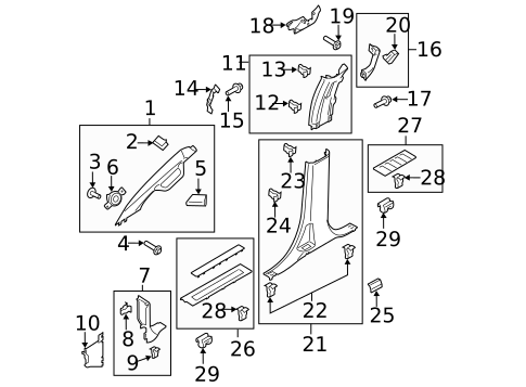 Interior Trim - Cab for 2018 Ford F-350 Super Duty #0