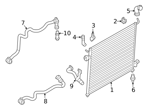 Radiator & Components for 2016 Land Rover Range Rover Sport #3