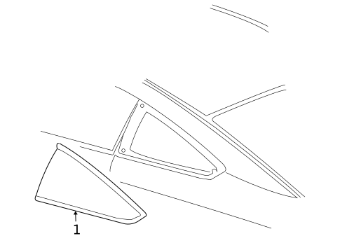 Glass & Hardware for 2006 Pontiac G6 #1