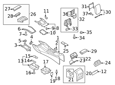 Console for 2013 Audi RS5 #0
