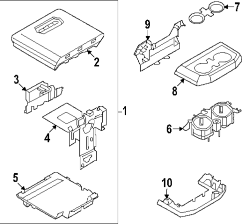 Front Console for 2023 Ford F-150 #3