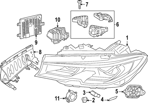 Headlamp Components for 2021 BMW M3 #0