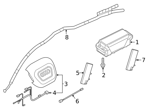 Air Bag Components for 2025 Audi RS Q8 #0