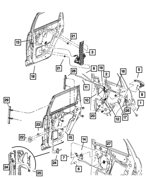 Rear Door for 2010 Chrysler PT Cruiser #0