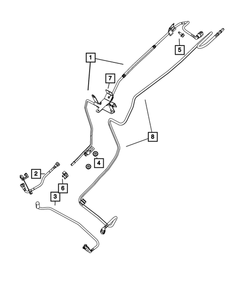 Fuel Lines for 2009 Jeep Wrangler #0