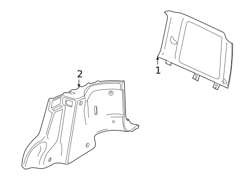 Interior Trim - Quarter Panels for 2003 Land Rover Freelander #1