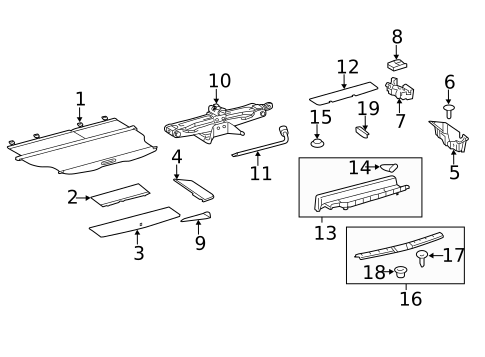 Jack & Components for 2013 Toyota Highlander #1