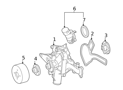 Water Pump for 2005 Mercedes-Benz C 55 AMG® #0