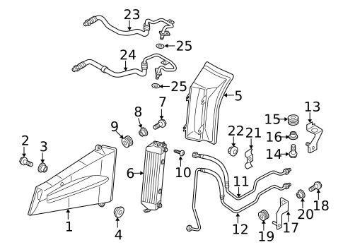 Trans Oil Cooler for 2015 Audi R8 #0