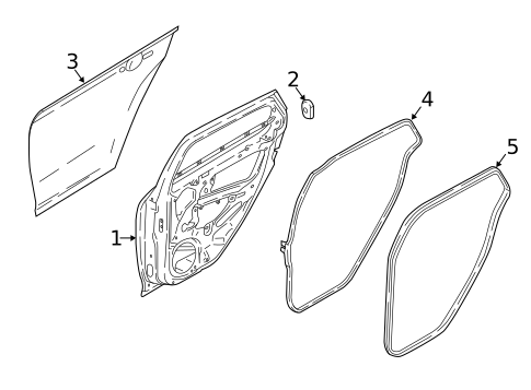 Door & Components for 2017 Ford Focus #0