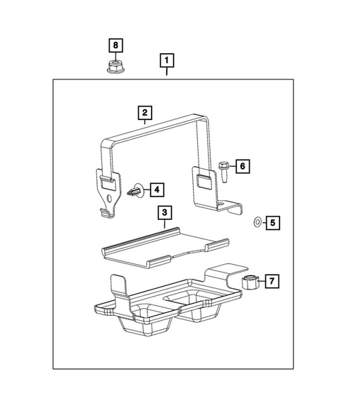 Battery, Battery Tray and Cables for 2025 Jeep Wagoneer S #1