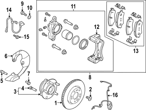 Brake Components for 2024 Hyundai Ioniq 5 #1