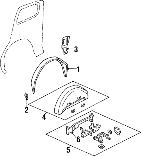 Inner Structure for 2001 Oldsmobile Silhouette #1