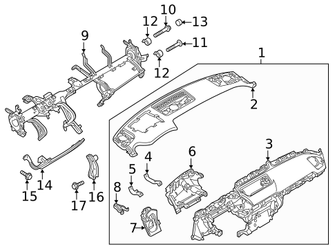Instrument Panel for 2018 Mazda CX-9 #0