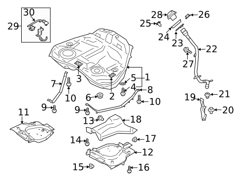 Emission Components for 2012 Subaru Tribeca #1