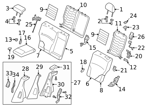 Front Console for 2018 Subaru Outback #1