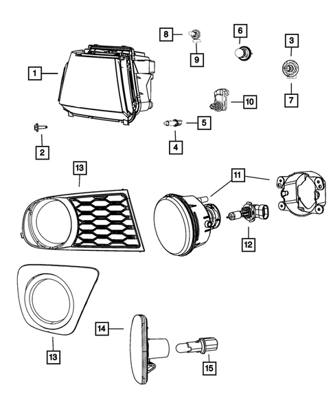 Lamps-Interior and Exterior for 2015 Dodge Journey #0