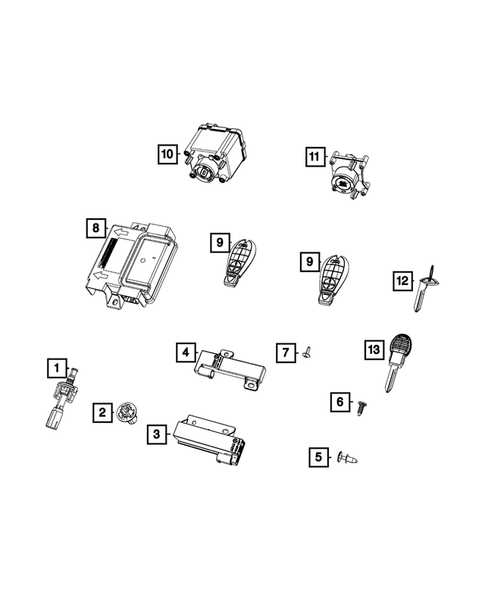 Keys, Modules and Engine Controllers for 2018 Ram 1500 #0