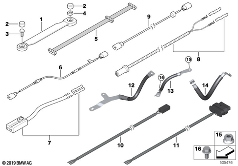 Supplementary Cable Sets for 2014 BMW 320iX #12