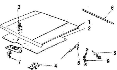 Hood & Components for 1985 GMC Jimmy #0