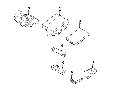 Keyless Entry Components for 2017 Volvo S60 Cross Country #0