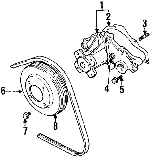 Water Pump for 1999 Suzuki Swift #0