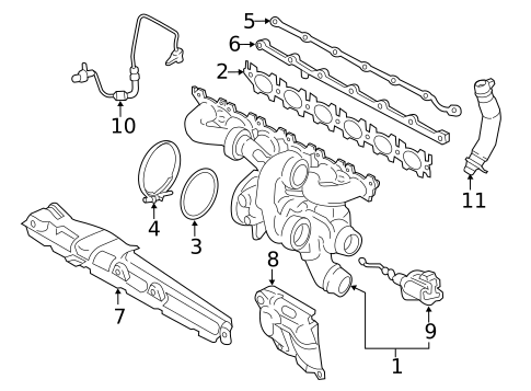 Exhaust Manifold for 2017 BMW 340i GT xDrive #0