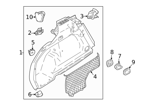 Interior Trim - Quarter Panels for 2025 Volvo XC60 #1